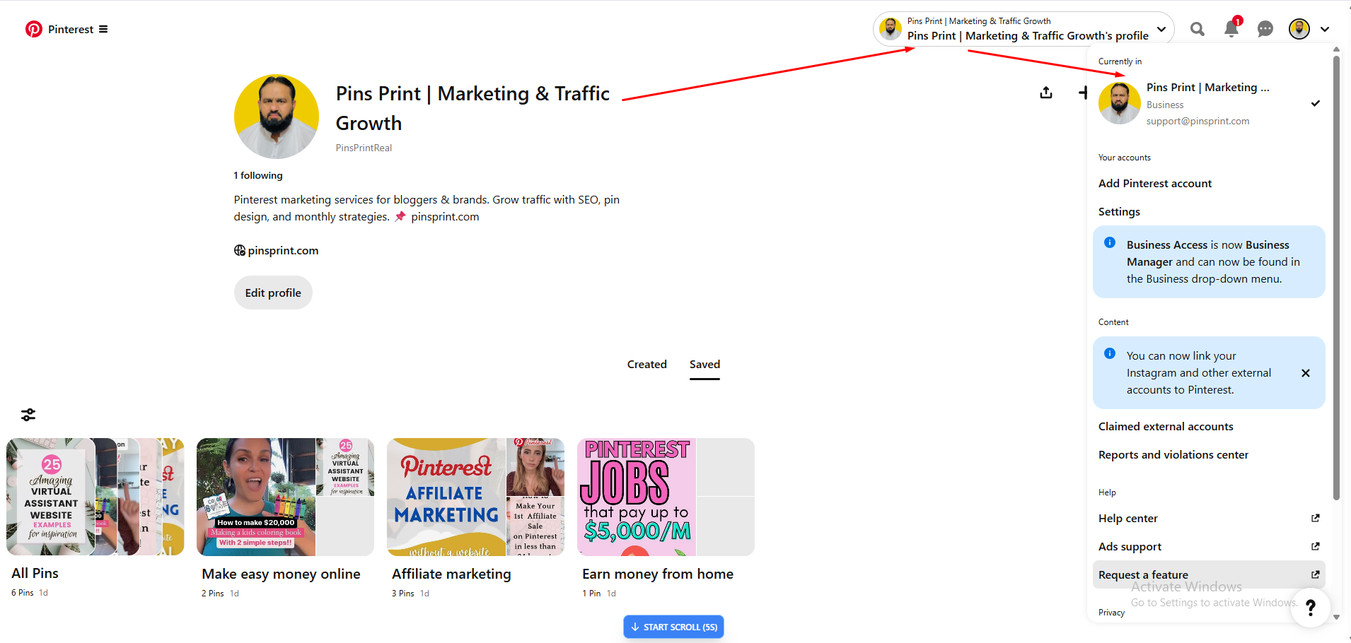 How to Set Up a Pinterest Business Account 